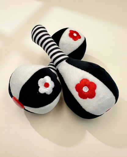 Black and White High Contrast Soft Rattles